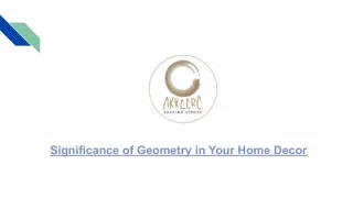 Significance of Geometry in Your Home Decor