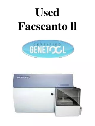 Used Facscanto ll