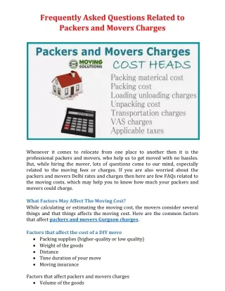 frequently asked questions related to packers