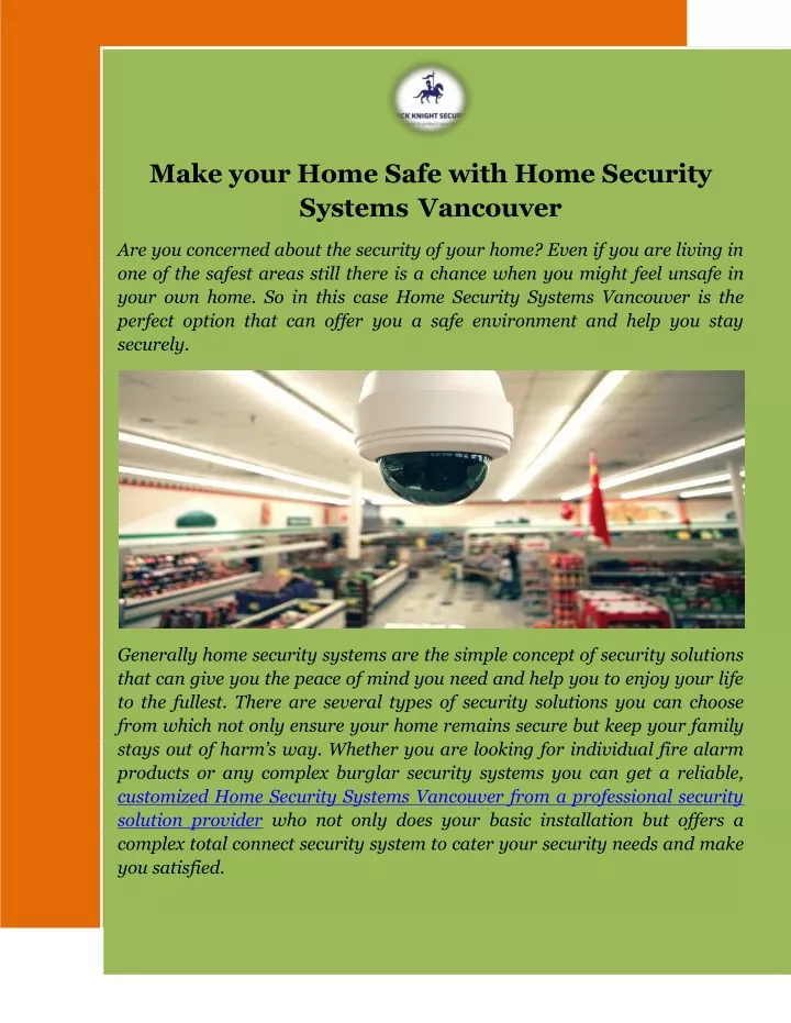 make your home safe with home security systems