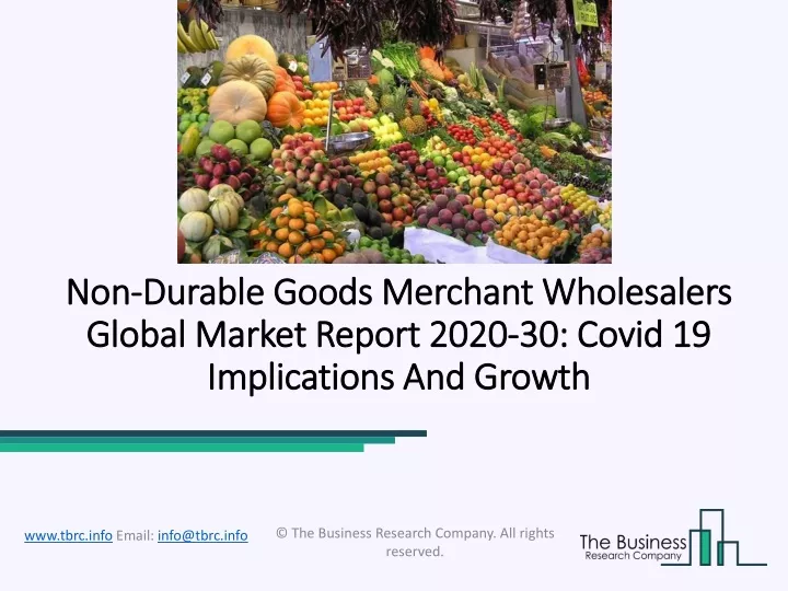 non non durable goods merchant durable goods