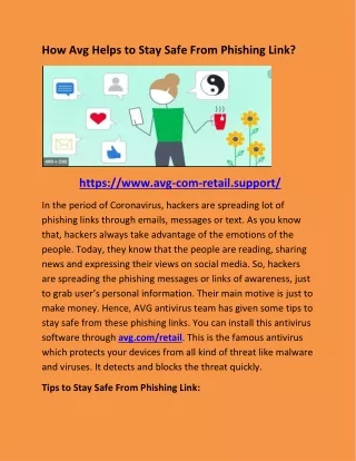 how avg helps to stay safe from phishing link