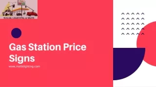 gas station price signs
