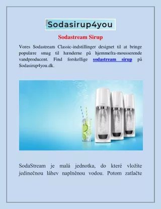 sodastream sirup