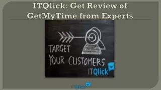 itqlick get review of getmytime from experts