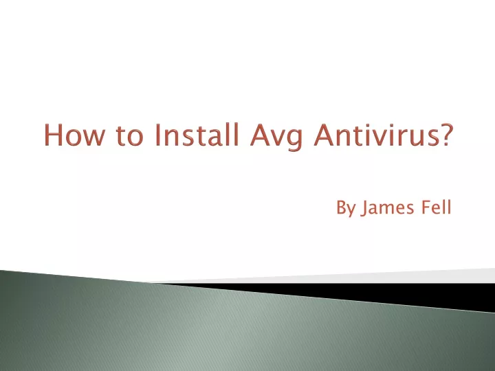 how to install avg antivirus