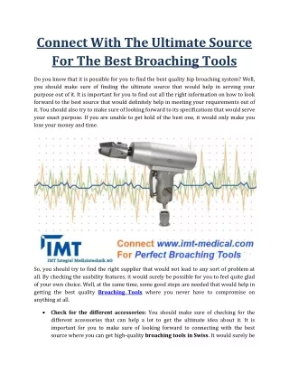 Connect With Ultimate Source For Best Broaching Tools
