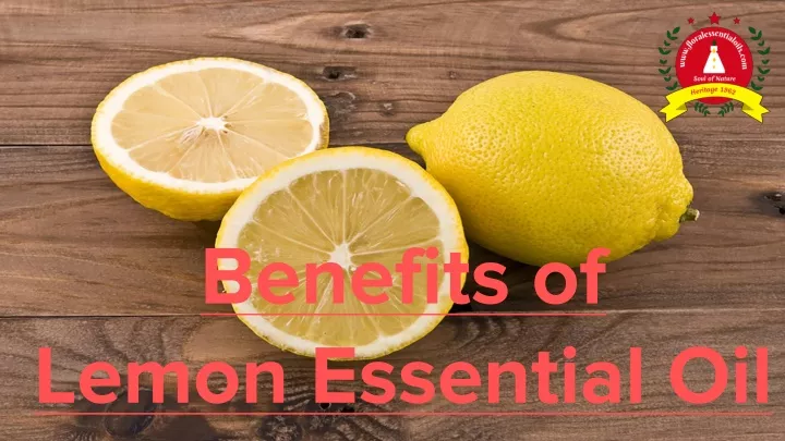 benefits of lemon essential oil