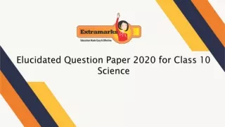 elucidated question paper 2020 for class 10 science