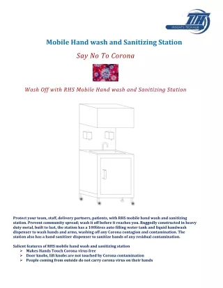 Mobile Handwash Stations | Mobile Handwash Supplier