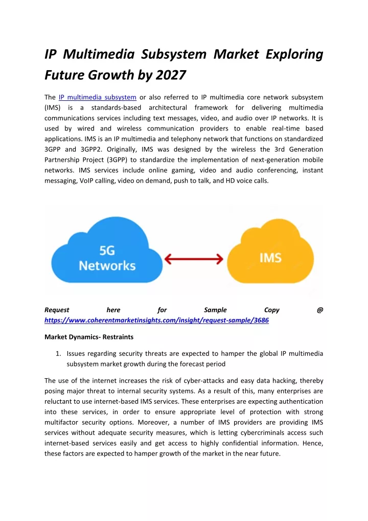 ip multimedia subsystem market exploring future