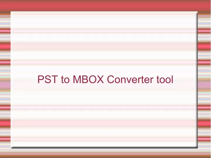 pst to mbox converter tool