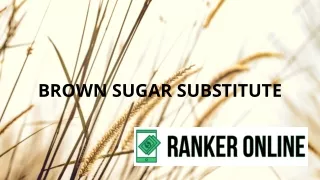 brown sugar substitute