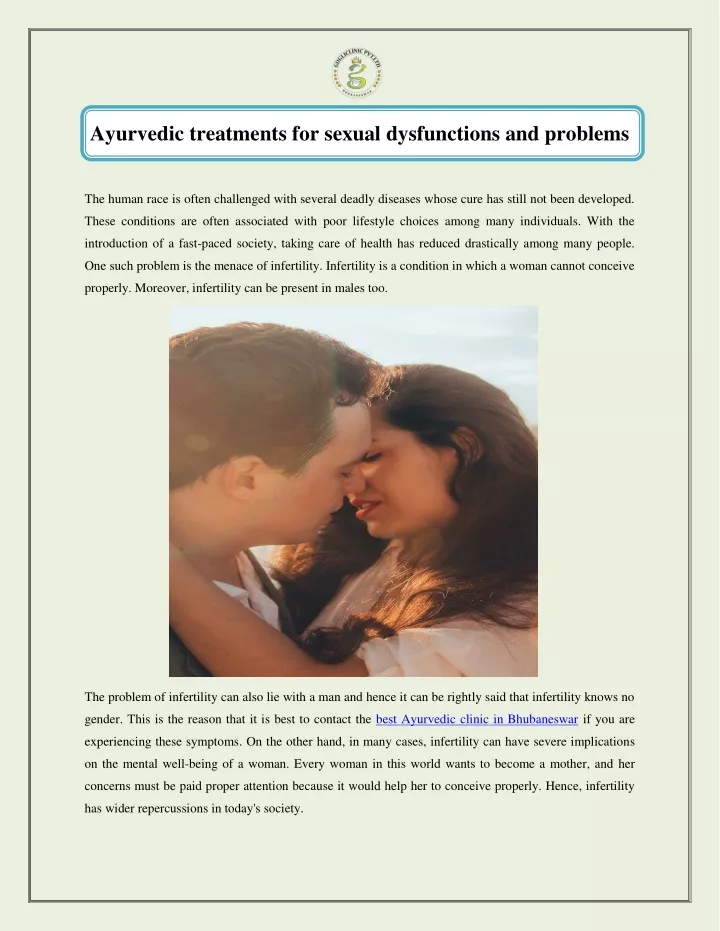 ayurvedic treatments for sexual dysfunctions