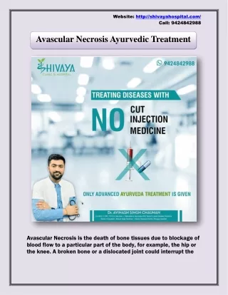 Avascular Necrosis Ayurvedic Treatment - Best Doctor for Avascular Necrosis
