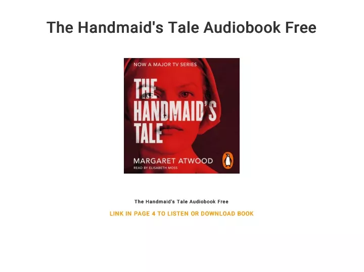 the handmaid s tale audiobook free the handmaid