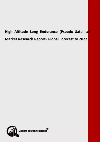 High Altitude Long Endurance (Pseudo Satellite) Market