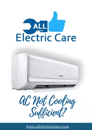 AC not cooling sufficient-AC repair service