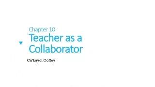 Teacher as a Collaborator