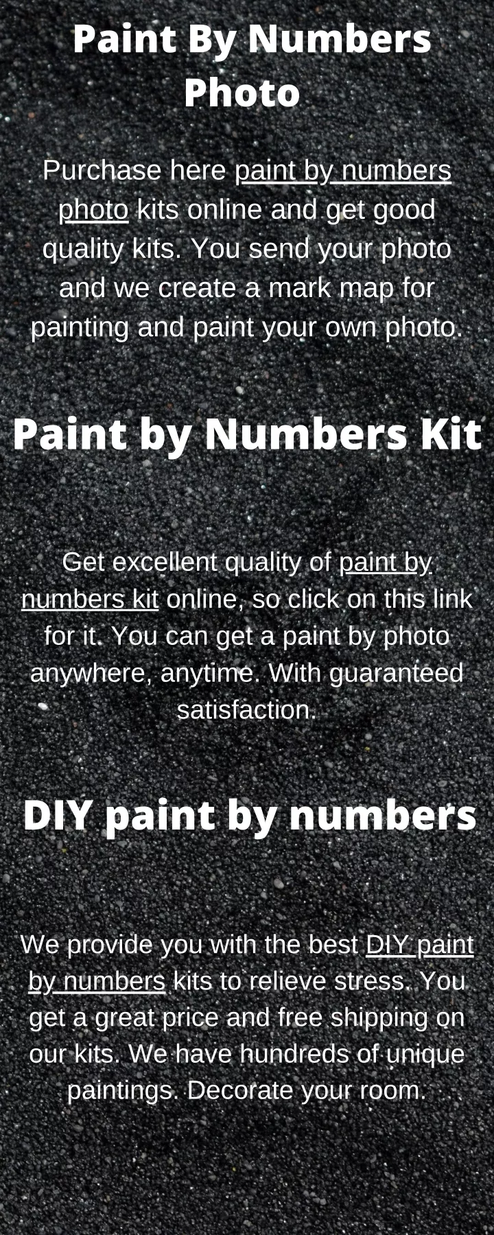 paint by numbers photo