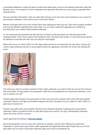 10 Undeniable Reasons People Hate personalized underwear