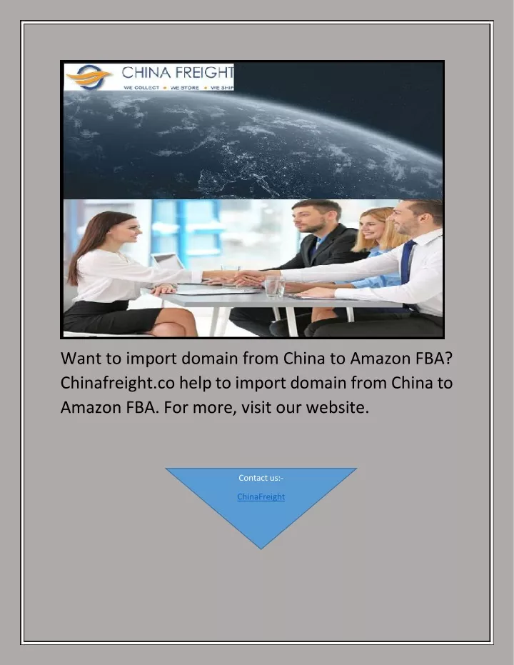 want to import domain from china to amazon