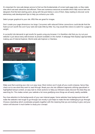 it s important for new web design service to find