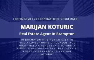 orion realty corporation brokerage marijan