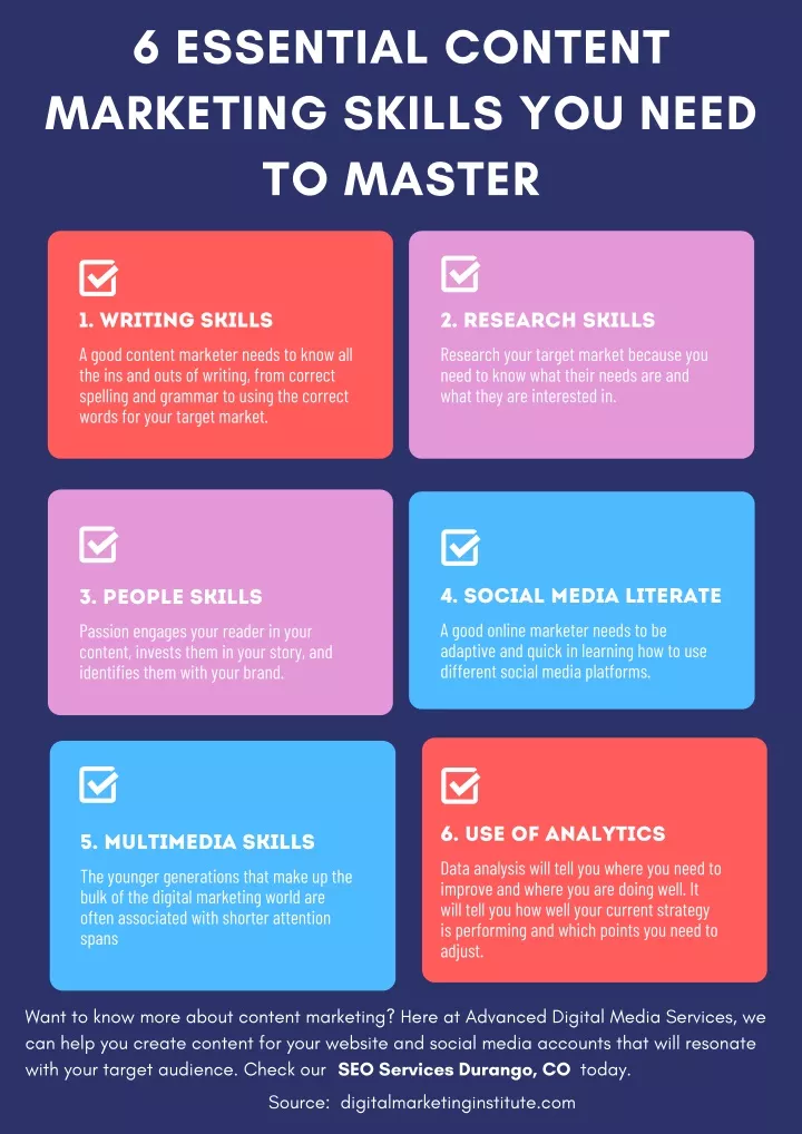 6 essential content marketing skills you need