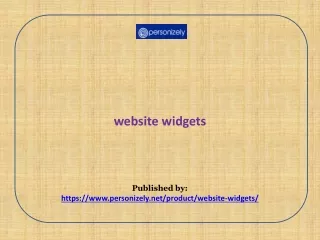 website widgets