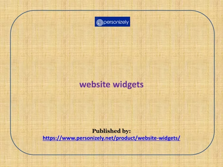website widgets published by https www personizely net product website widgets