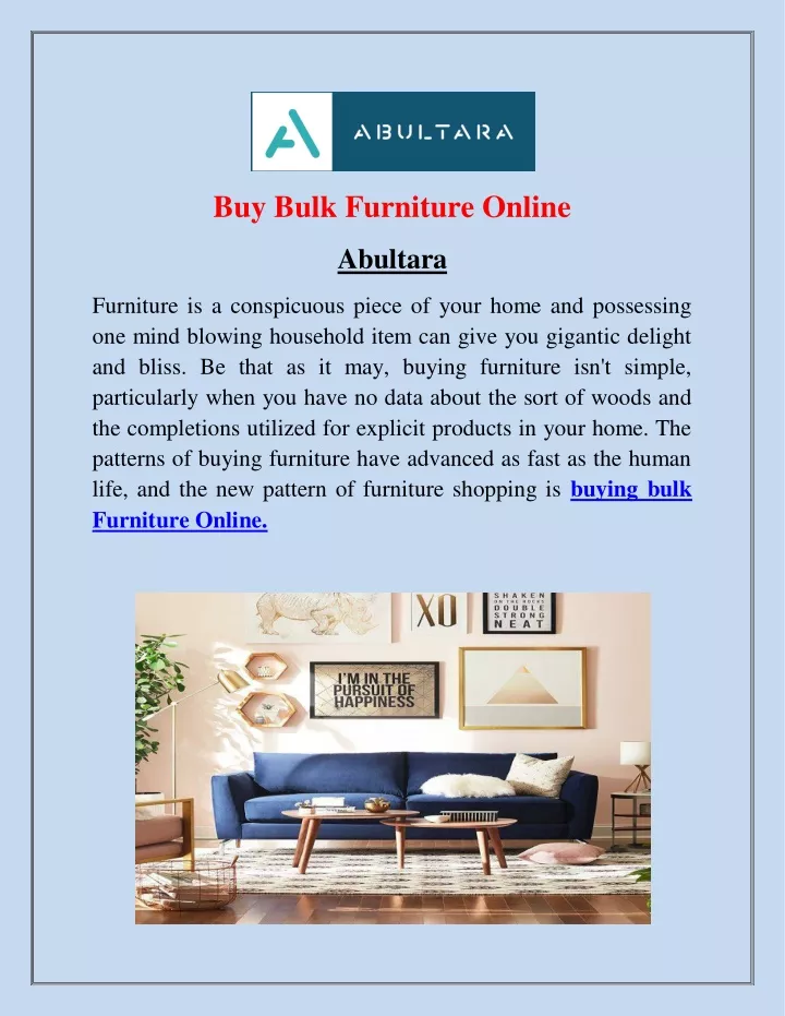 buy bulk furniture online