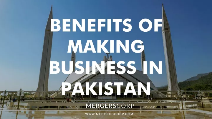 benefits of making business in pakistan