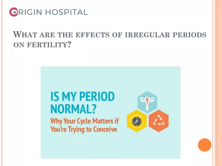 what are the effects of irregular periods on fertility