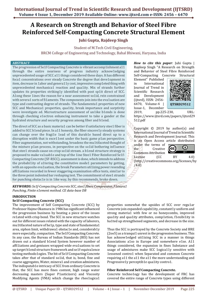 international journal of trend in scientific