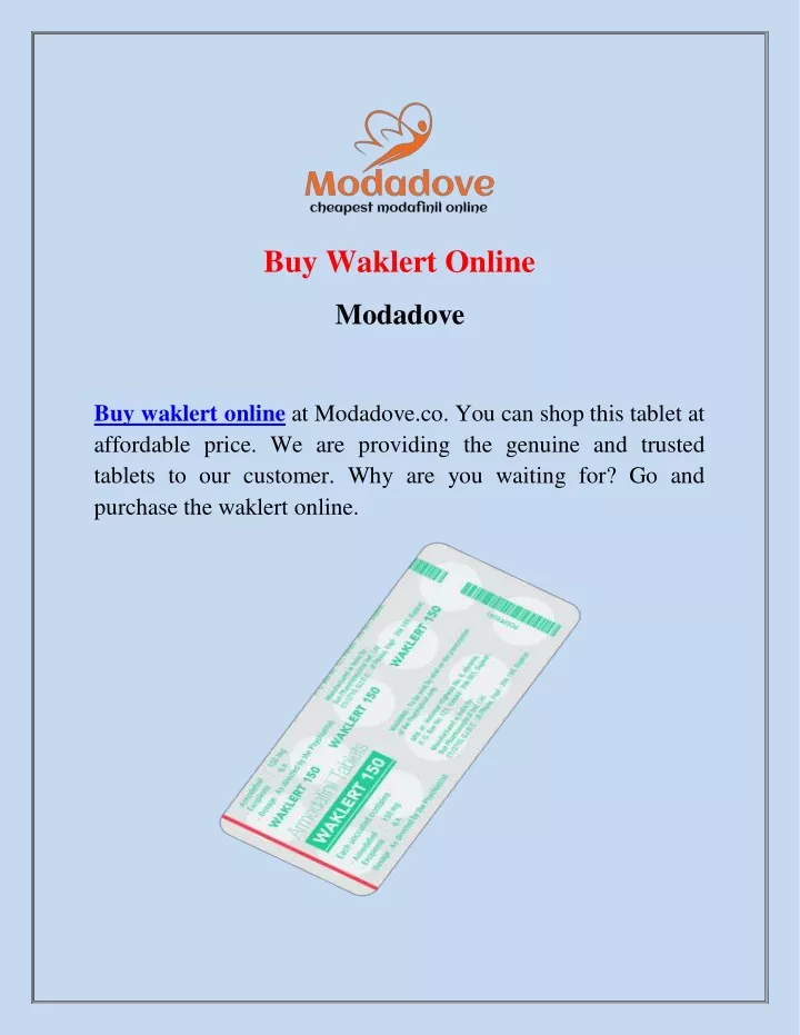 buy waklert online