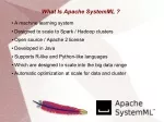 Apache SystemML AI/ML - slide 1