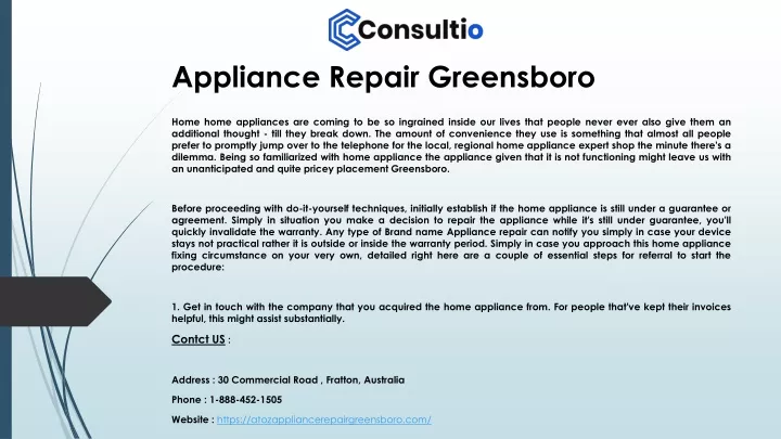 appliance repair greensboro