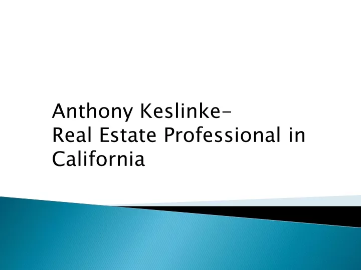 anthony keslinke real estate professional