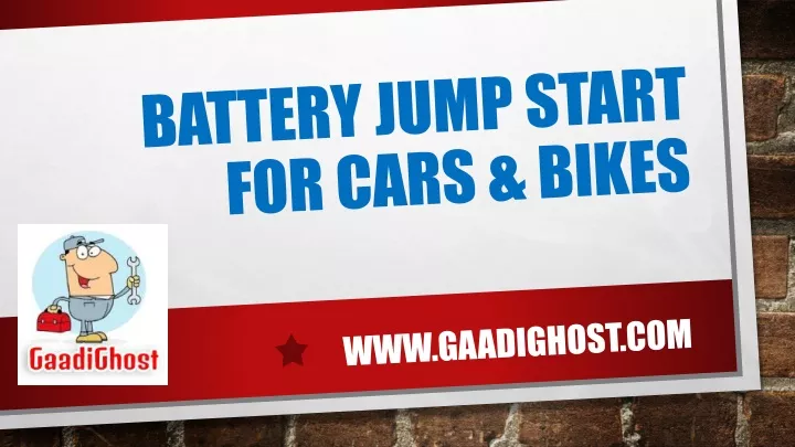 battery jump start for cars bikes