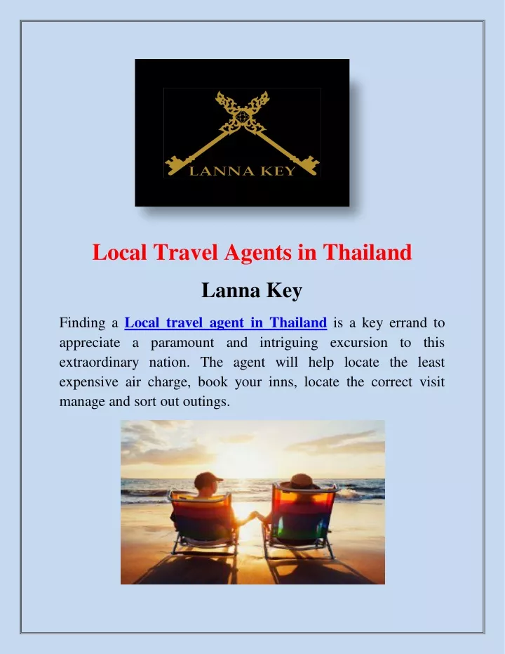 local travel agents in thailand