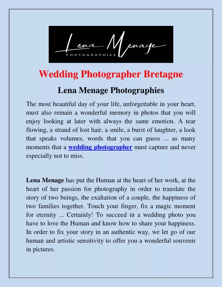 wedding photographer bretagne