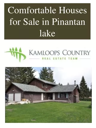 comfortable houses for sale in pinantan lake