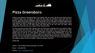 pizza greensboro