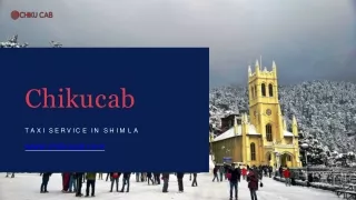 Best Outstation Taxi Service in Shimla