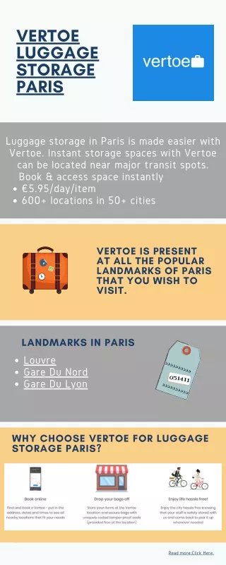vertoe luggage storage paris