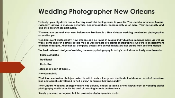 wedding photographer new orleans