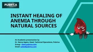 instant healing of anemia through natural sources