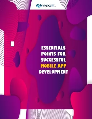 Essentials Points for Successful Mobile App Development
