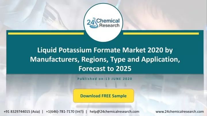 liquid potassium formate market 2020